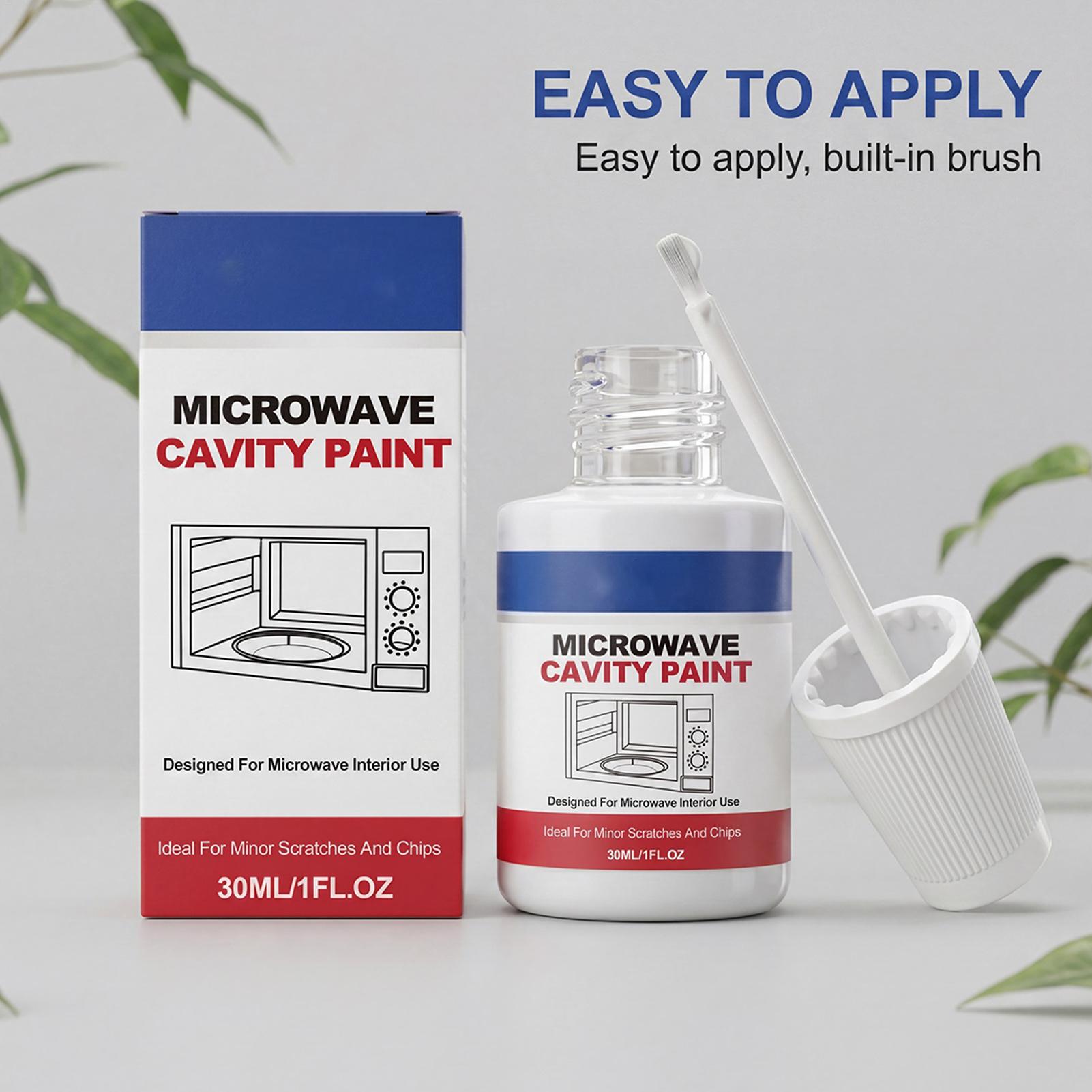 Kitchen Appliances Repair - 30ml 電子レンジ内部塗料家電修理タッチアップ高光沢電子レンジコーティング家庭用キッチンアパートレストラン用