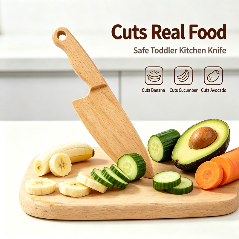 Kitchen Appliances For Kids - 木製子供ナイフ調理用かわいい魚恐竜形状キッチンおもちゃ野菜フルーツカッターキッチンツールおもちゃ木製ナイフ子供用