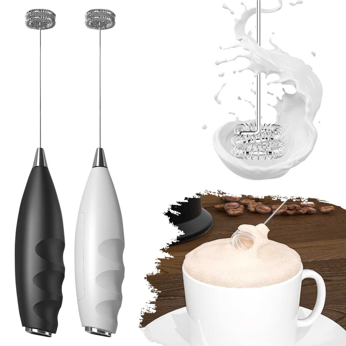Kitchen Appliances Sales - コーヒー電動ミルクフォーマー、電動泡立て器、コードレス電動飲料ミキサー、コーヒー、抹茶、キッチンアクセサリーに最適