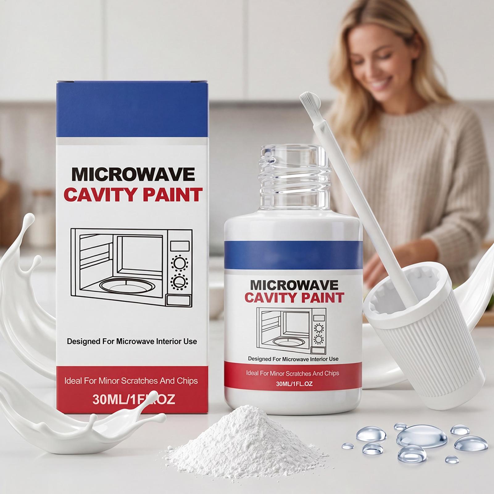 Kitchen Appliances Repair - 電子レンジ内部塗装用塗料 30ml 家電修理タッチアップ 高光沢電子レンジコーティング 家庭用キッチンアパート用