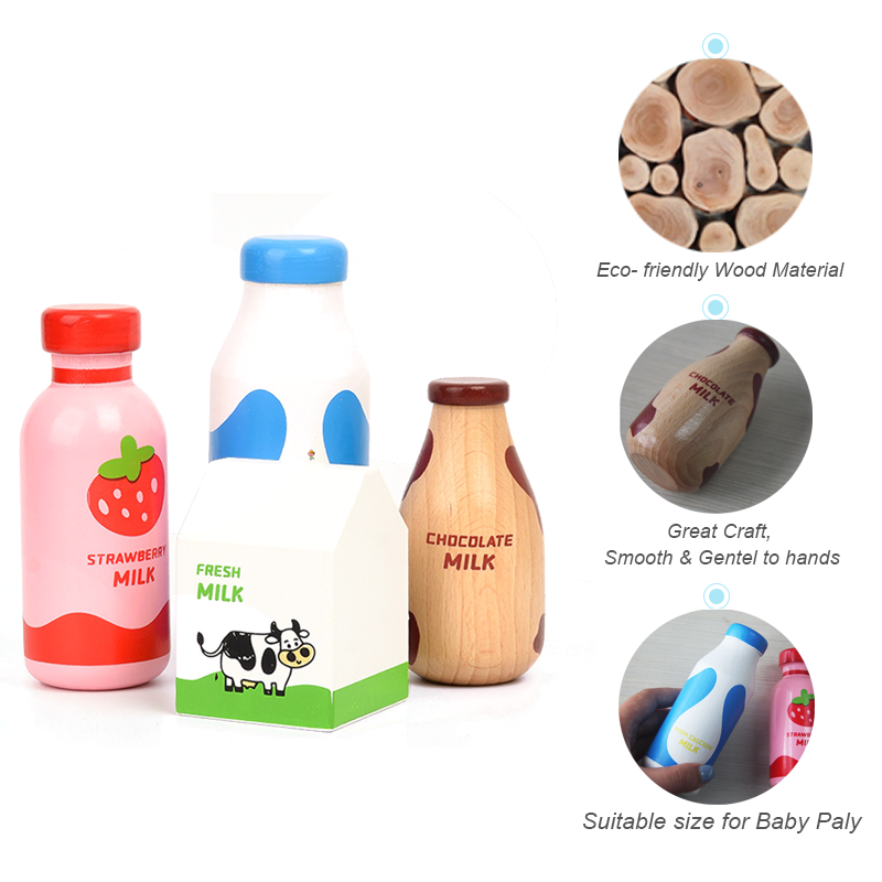 子供のための木製のミルクドリンクゲーム,シミュレーションゲー - Kitchen Appliances For Kids のレビューと価格