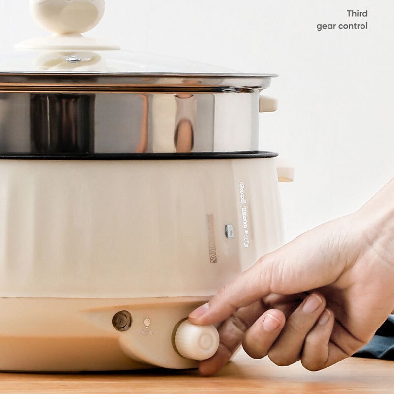 220vマルチクッカーシングル/ダブルレイヤー電気ポット1- - Fondue Set Electric のレビューと価格