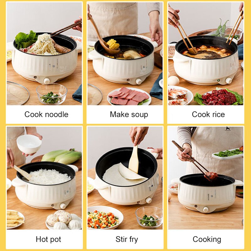 220vマルチクッカーシングル/ダブルレイヤー電気ポット1- - Fondue Set Electric のレビューと価格
