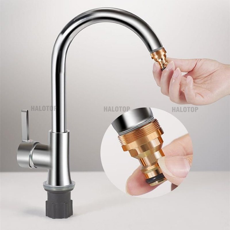 ユニバーサル真ちゅう製タップキッチンアダプター,蛇口コネクタ - Kitchen Appliances Sales のレビューと価格