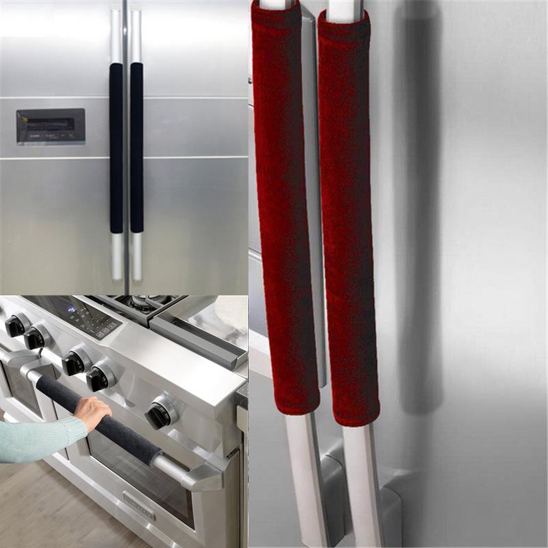 滑り止め冷蔵庫ドアハンドルカバー、キッチン家電装飾、冷蔵庫ノ - Kitchen Appliances Red Knobs のレビューと価格