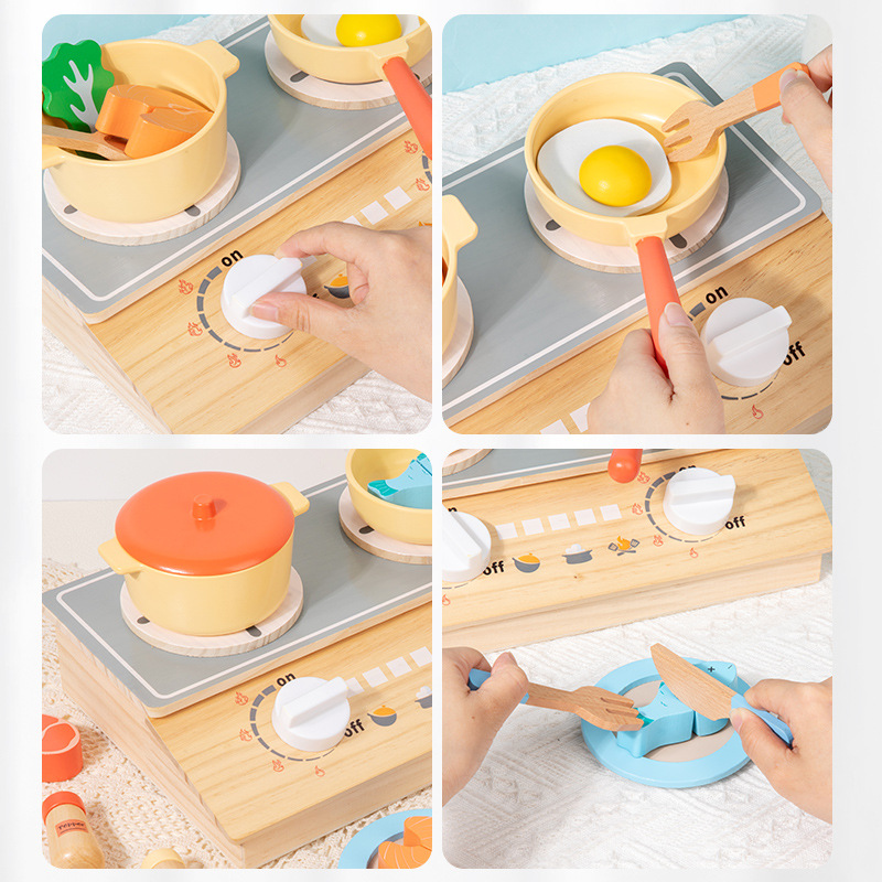 モンテッソーリ早期教育木製子供用シミュレーションキッチンごっ - Kitchen Appliances For Kids のレビューと価格