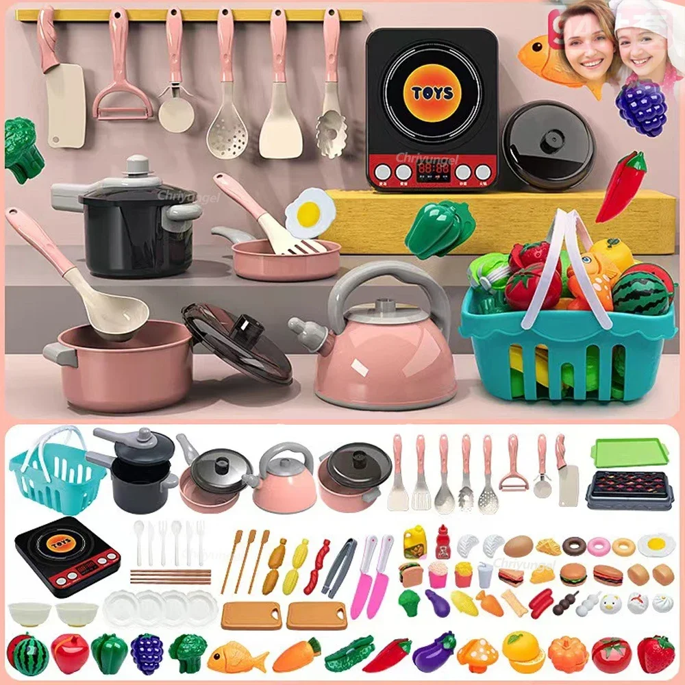 キッズキッチンおもちゃセット 92/69/59 個プレイキッ - Kitchen Appliances For Kids のレビューと価格