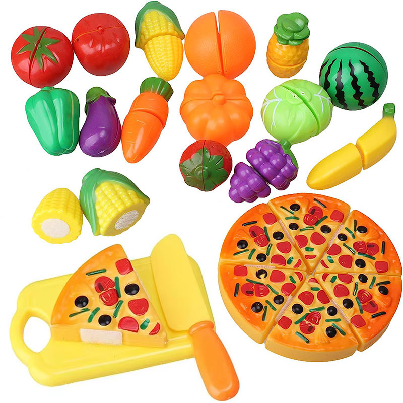 子供用フルーツと野菜のカットおもちゃセット、ごっこ遊び用キッ - Kitchen Appliances For Kids のレビューと価格