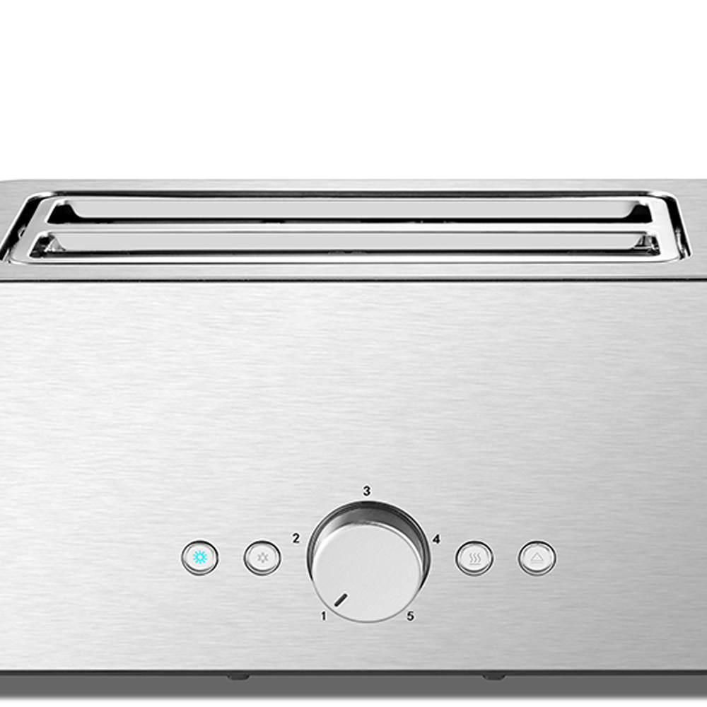 電動自動ポップアップ式ステンレス製4枚焼きトースター 家庭用 - Toaster 4 Slice のレビューと価格