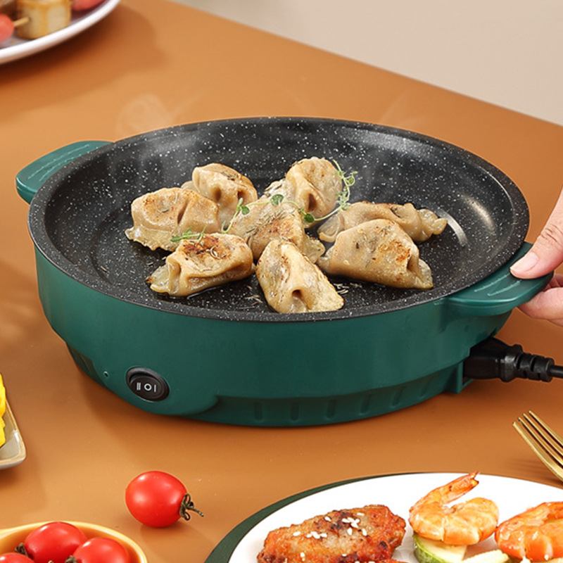 電気マルチクッカー電気フライパン 220V 家庭用バーベキュ - Fondue Set Electric のレビューと価格