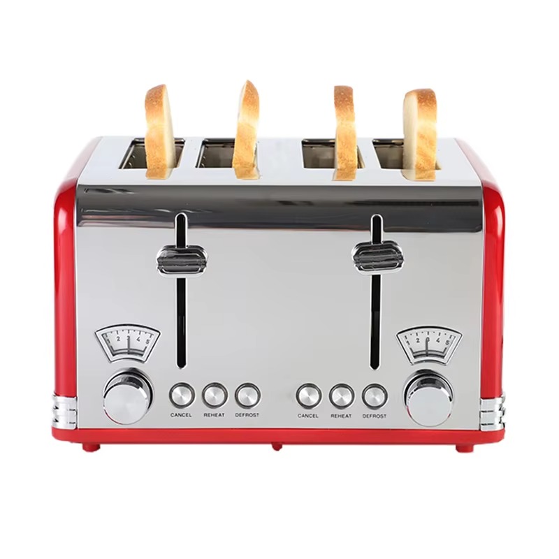 4枚焼きエクストラワイドスロットブレッドトースター 再加熱・ - Toaster 4 Slice のレビューと価格