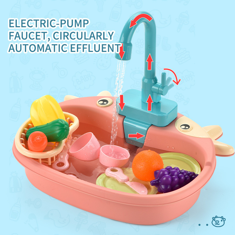 子供用キッチンシンクおもちゃ シミュレーション電動食器洗い機 - Kitchen Appliances For Kids のレビューと価格