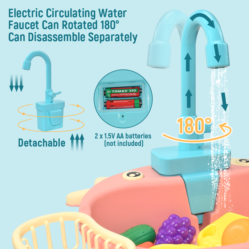 子供用キッチンシンクおもちゃ シミュレーション電動食器洗い機 - Kitchen Appliances For Kids のレビューと価格