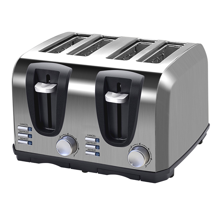 レトロワイドスロットベーグルビッグブレックファーストポップア - Toaster 4 Slice のレビューと価格